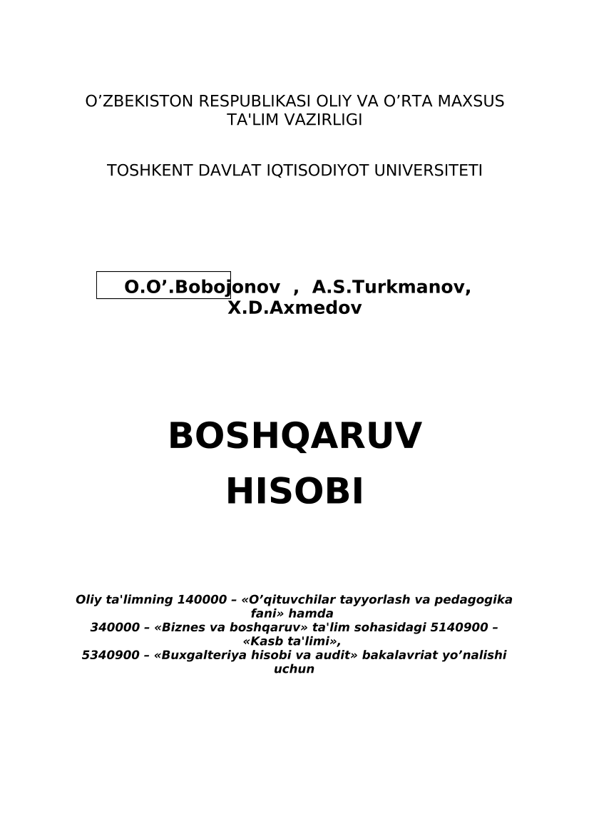 Boshqaruv hisobi (lotin)