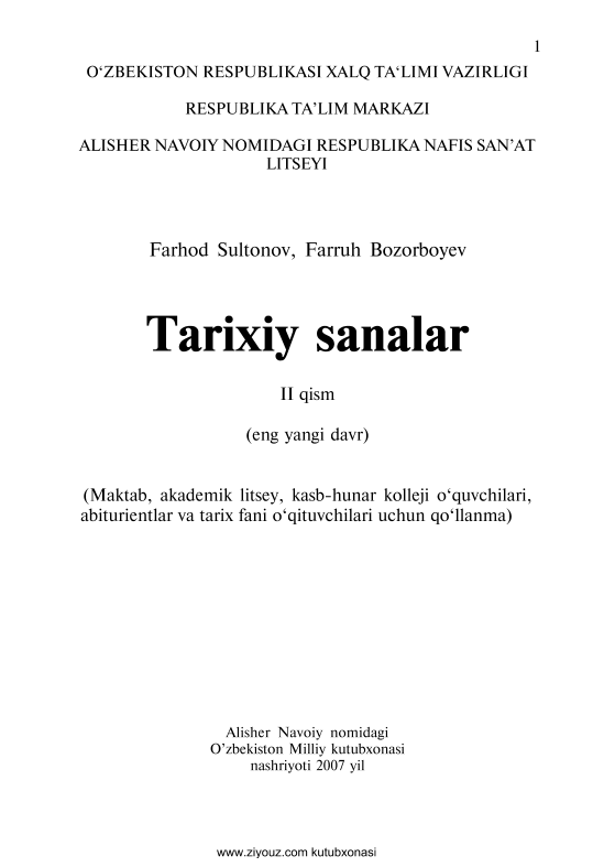 Tarixiy sanalar