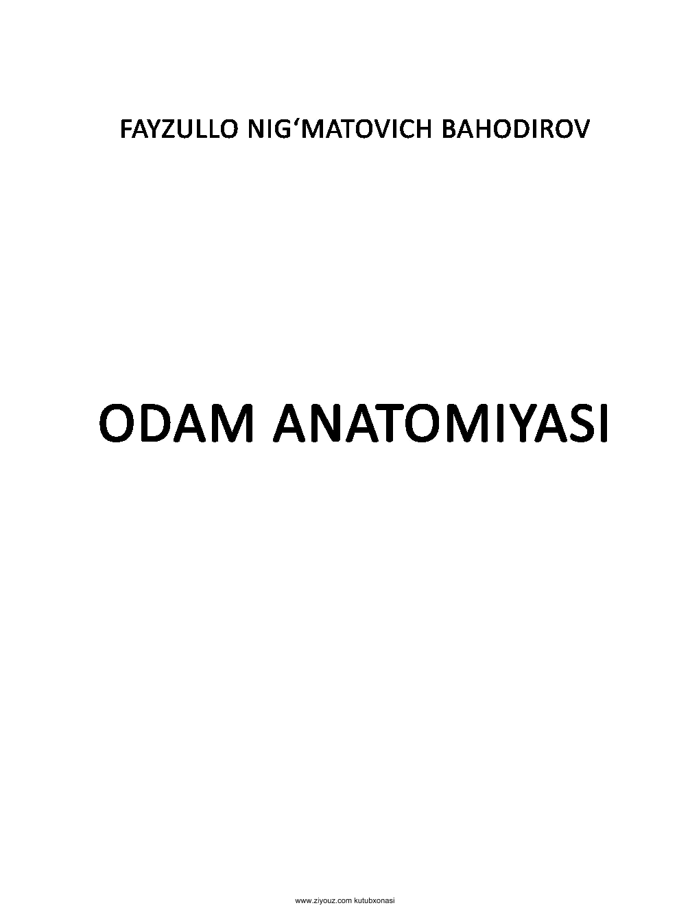 Odam anatomiyasi