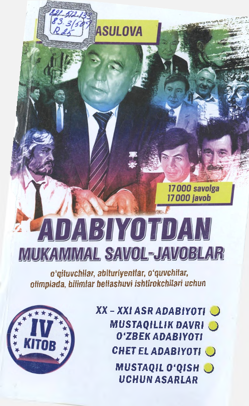 Adabiyotdan mukammal savol javoblar (4-kitob)