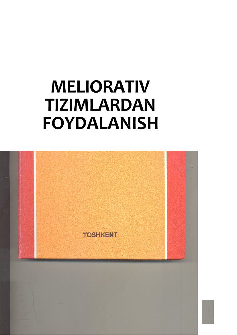 Meliorativ tizimlardan  foydalanish