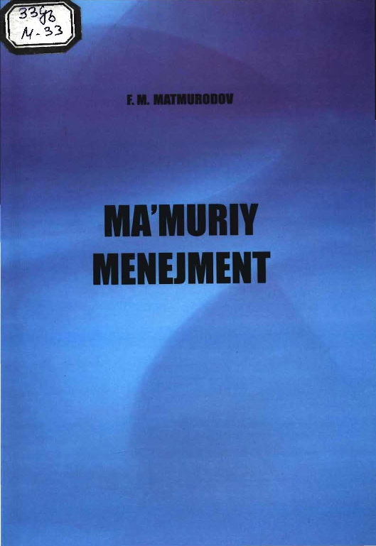 Ma`muriy menejment