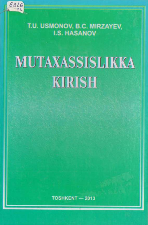 Mutaxassislikka kirish