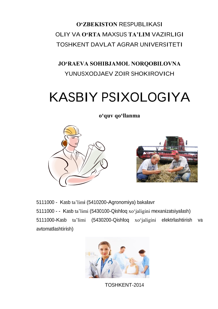 Kasbiy psihalogya