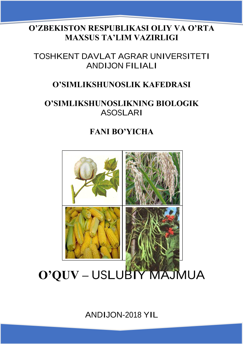 O`simlikshunoslikning biologik asoslari