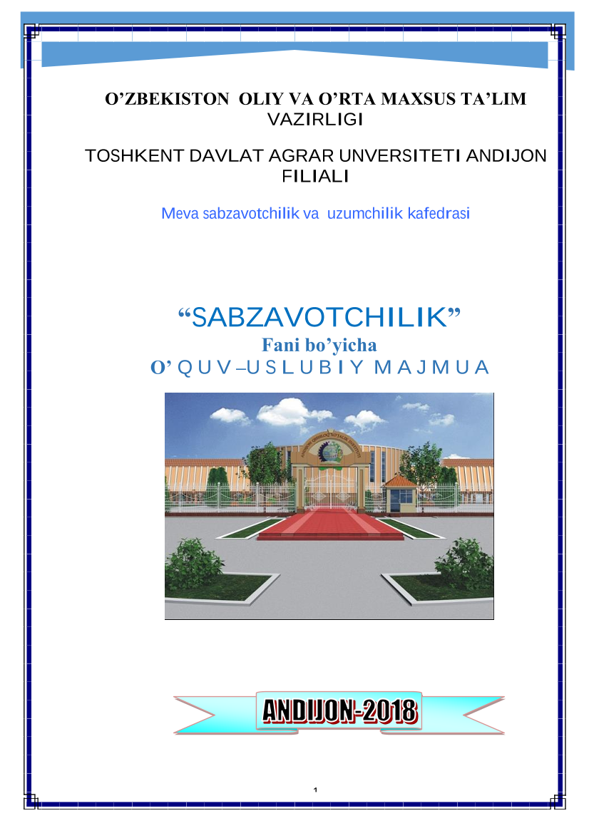 Sabzavotchilik