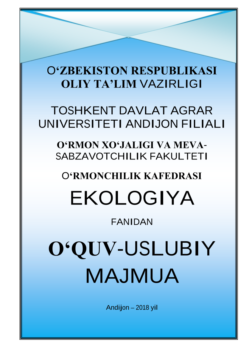 Ekologiya