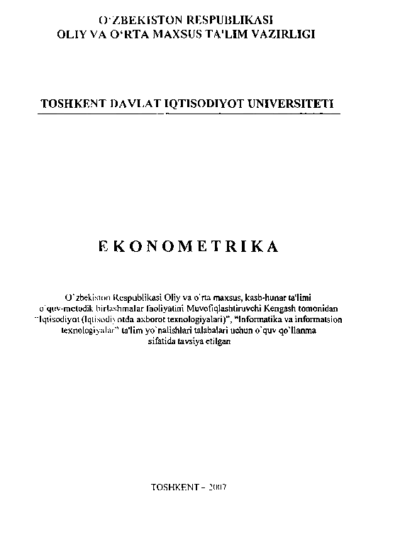 Ekonometrika