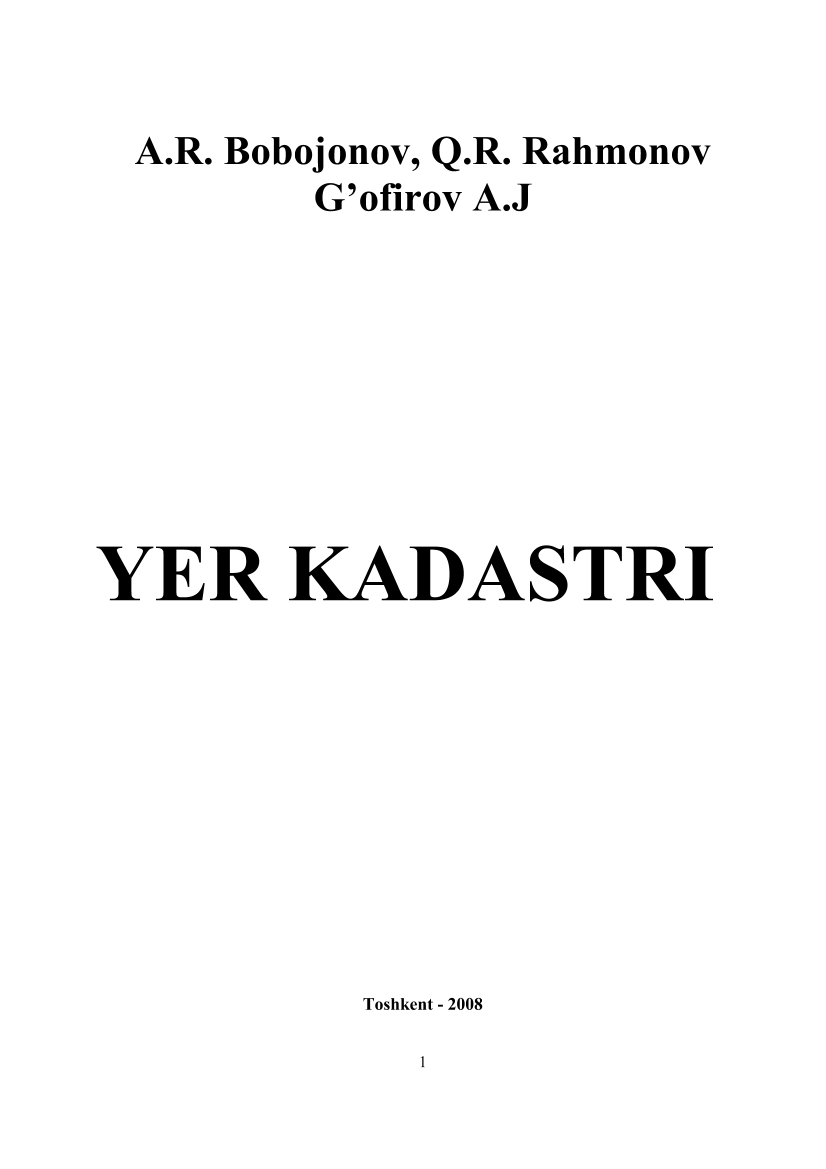 Yer kadastri