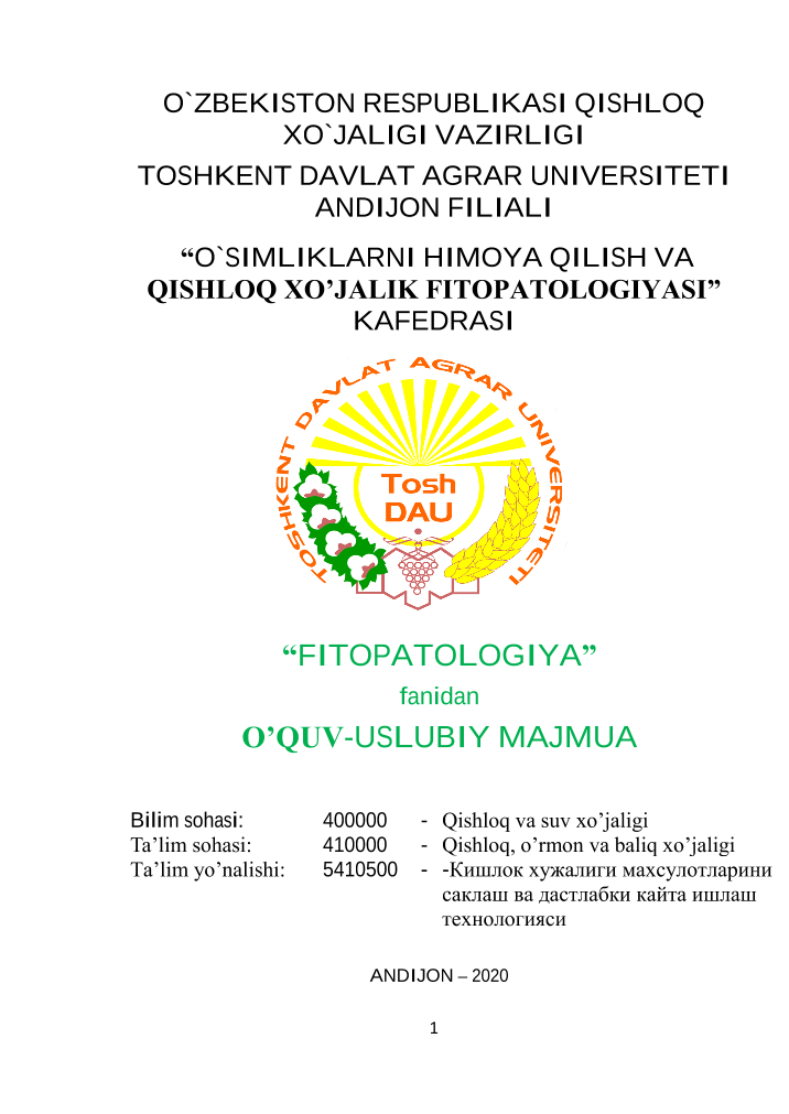 Fitopatologiya