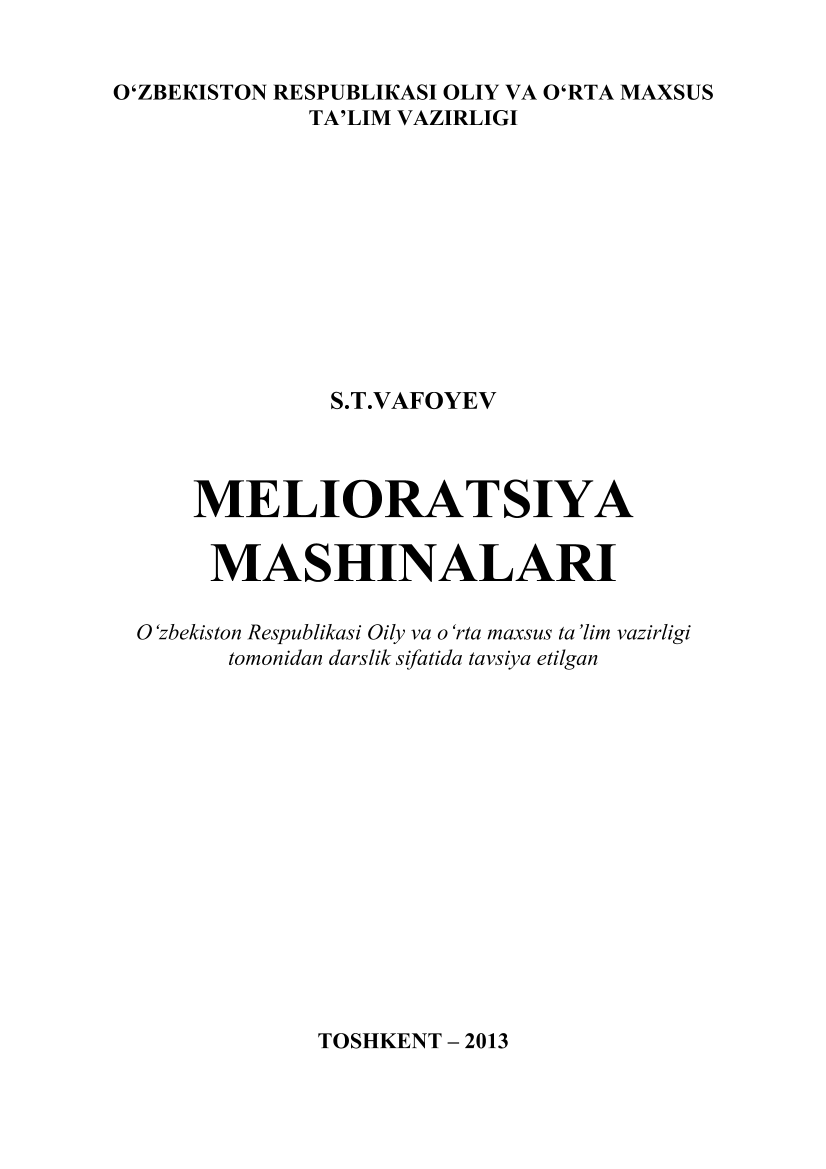 Melioratsiya mashinalari