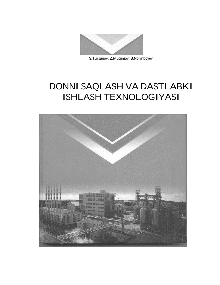 Donni saqlash va dastlabki ishlash texnologiyasi