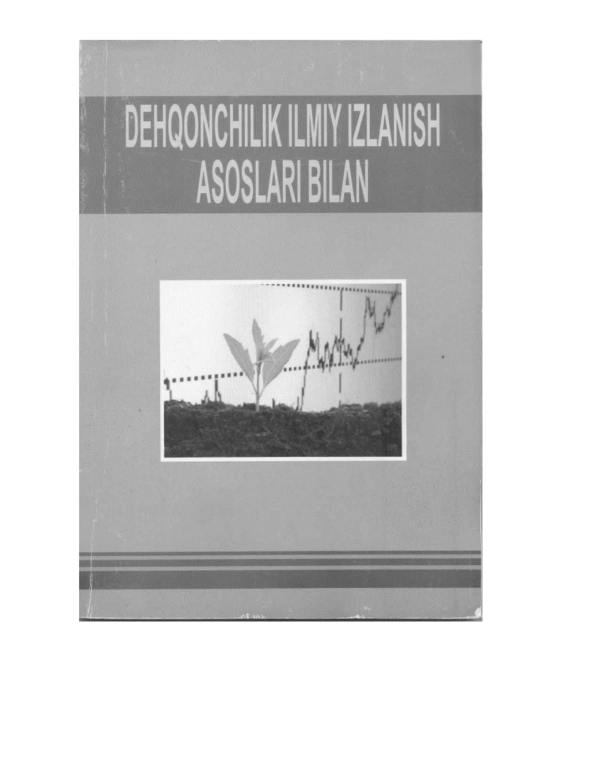 Dehqonchilik ilmiy izlanish asoslari bilan