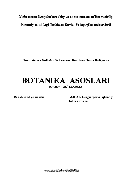 Botanika asoslari