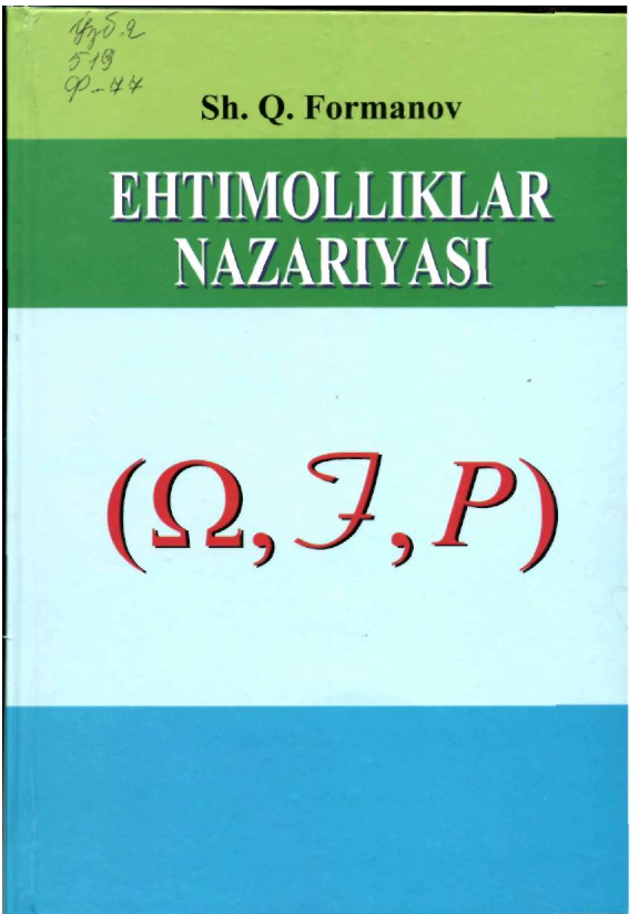 Ehtimolliklar nazariyasi