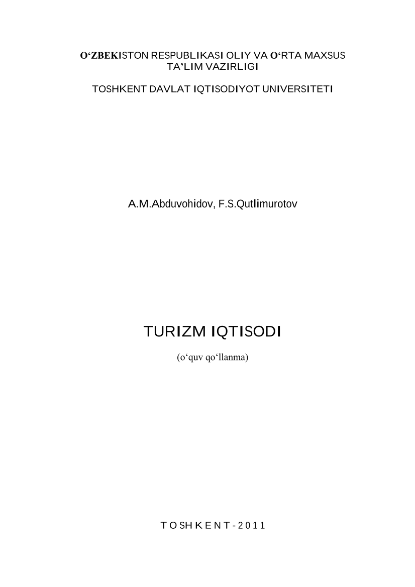 Turizm iqtisodi