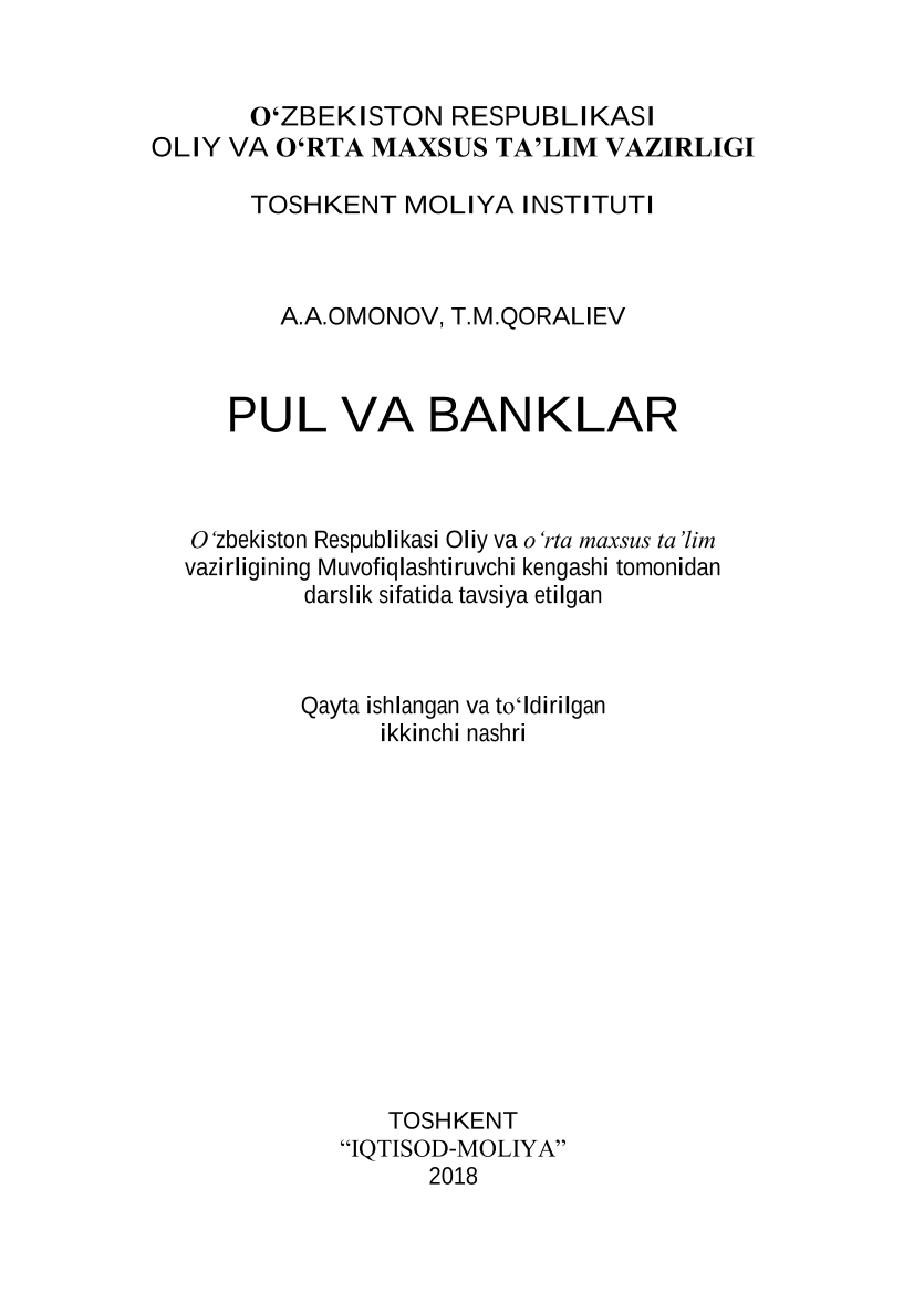 Pul va banklar