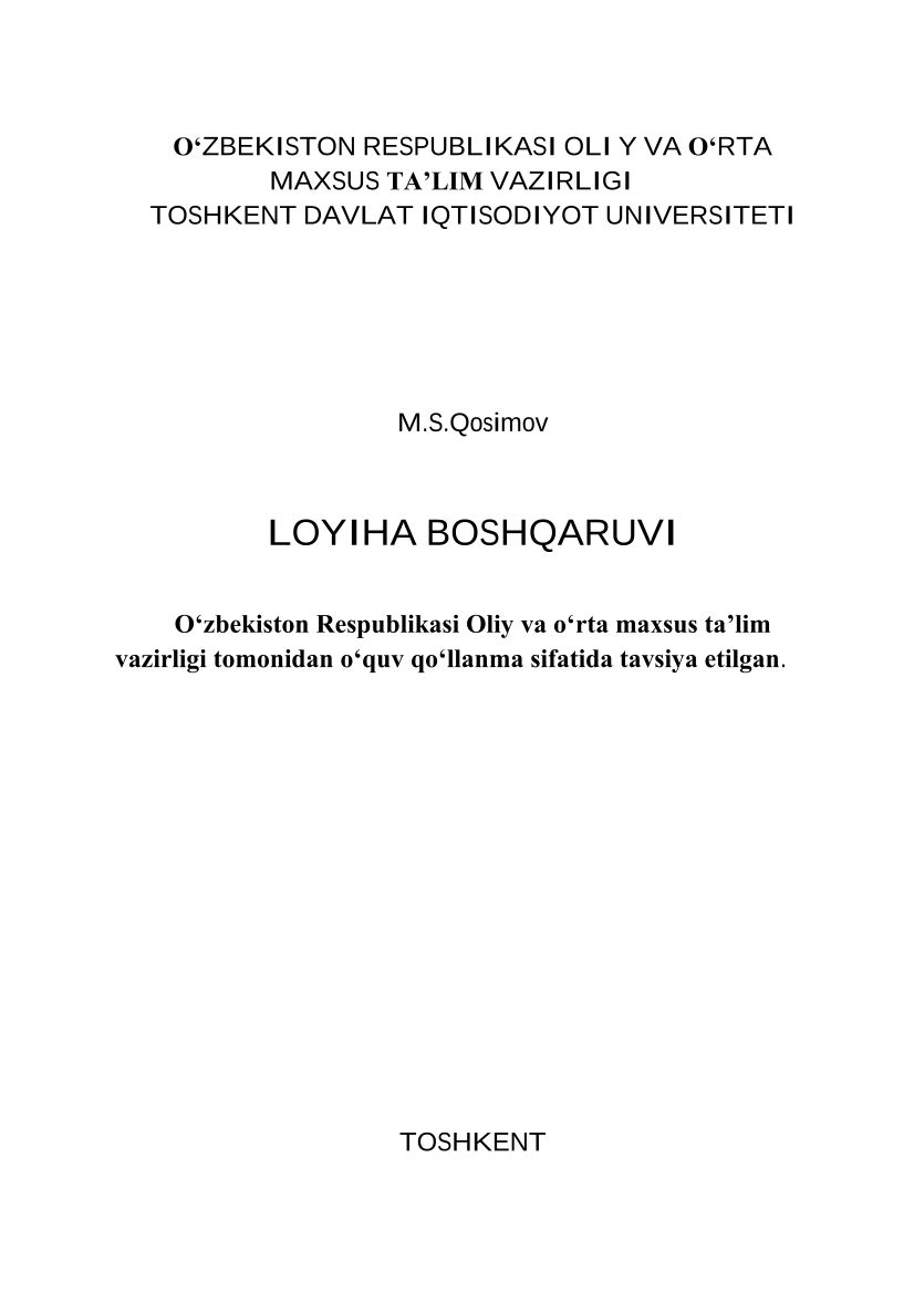 Loyiha boshqaruvi