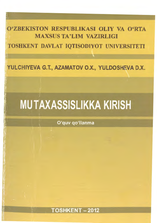 Mutaxassislikka kirish