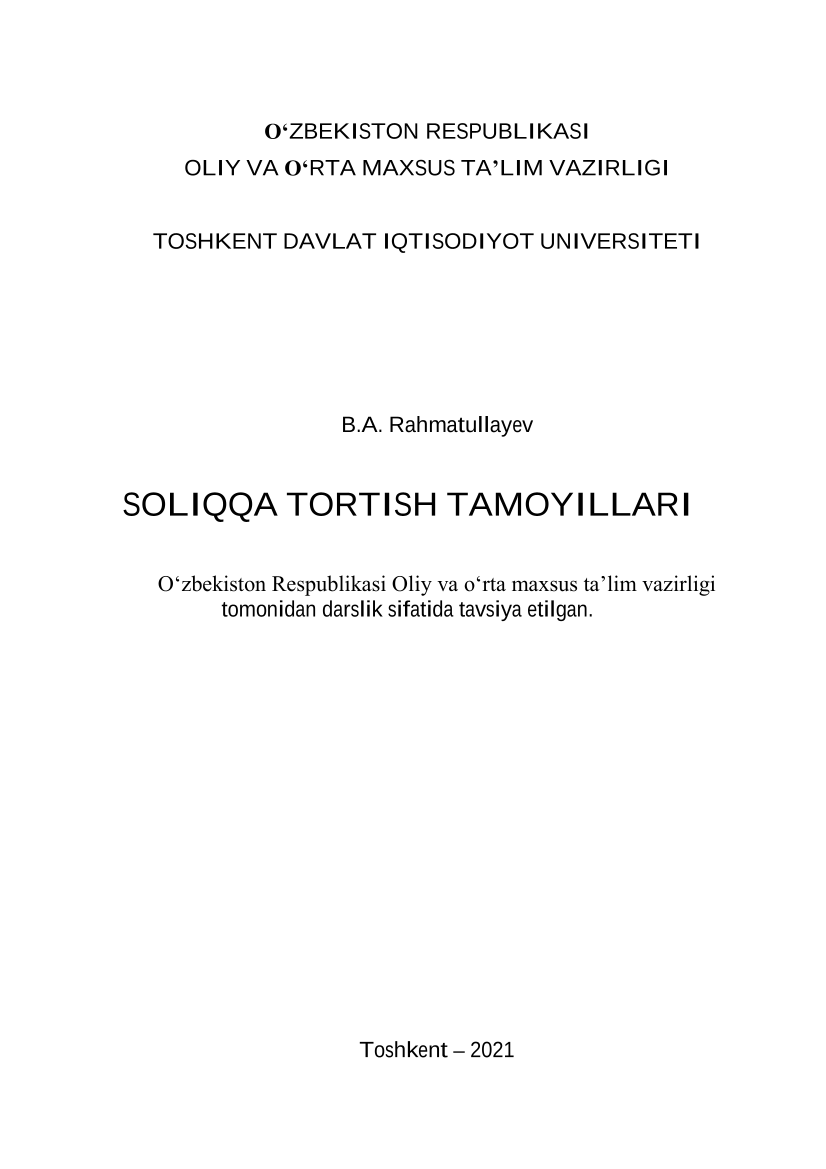 Soliqqa tortish tamoillari