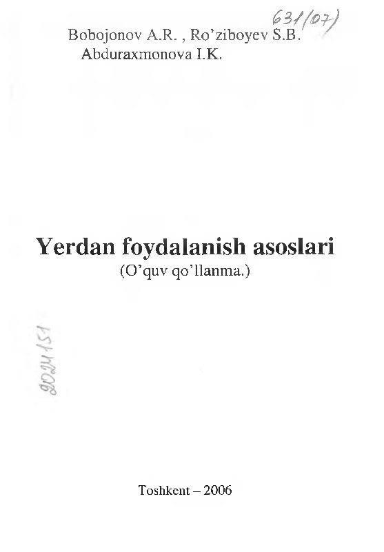 Yerdan foydalanish asoslari