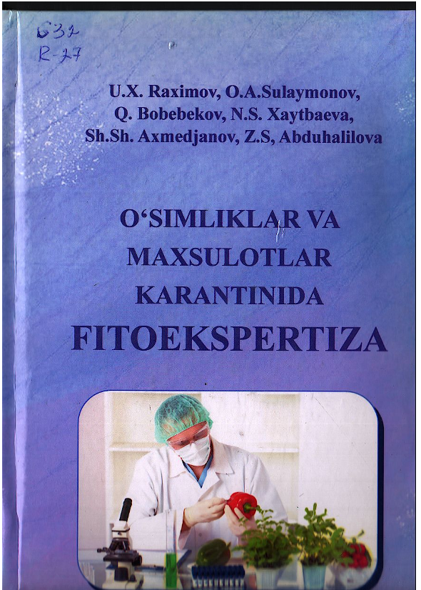 O'simliklar va maxsulotlar karantinida fitoekspertiza