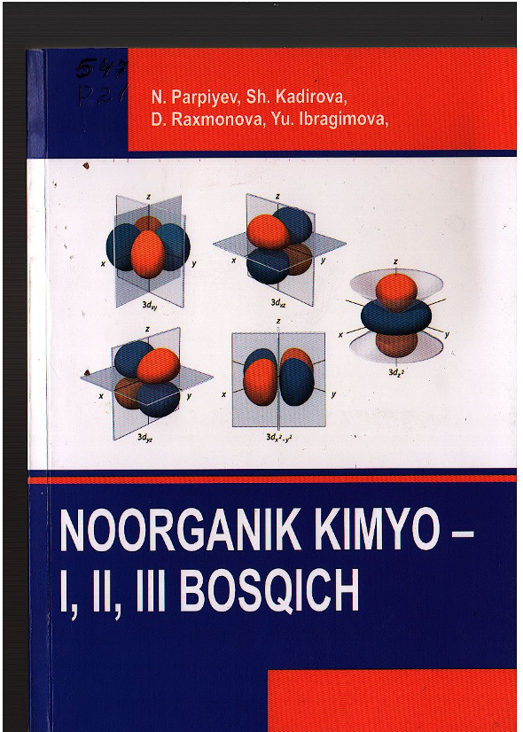 Noorganik kimyo - I, II, III, bosqich