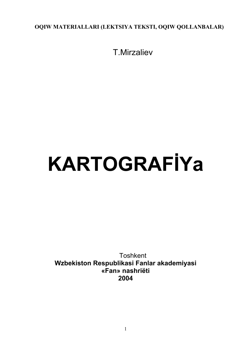 Kartografiya