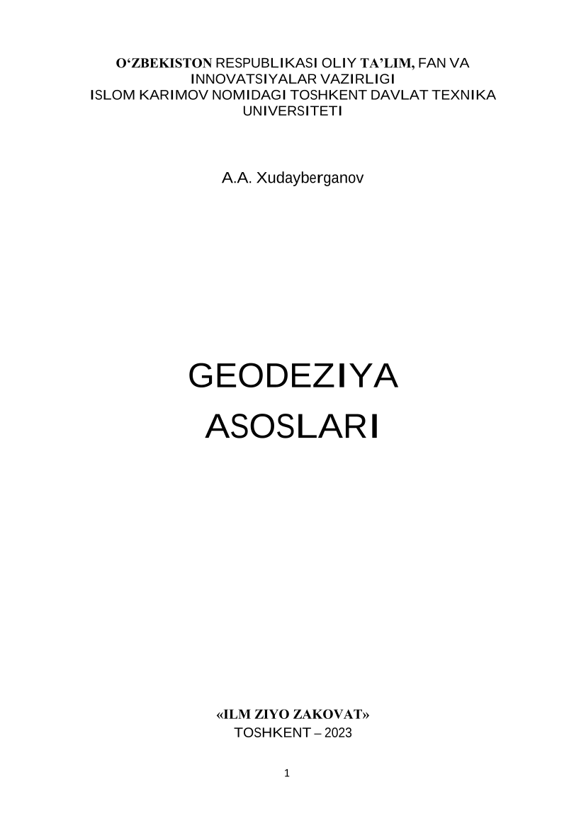 Geodeziya asoslari