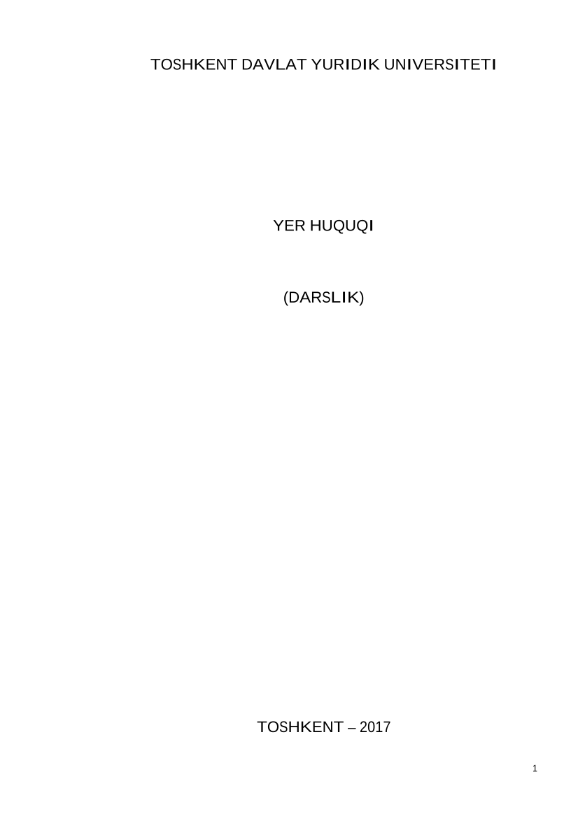 Yer huquqi