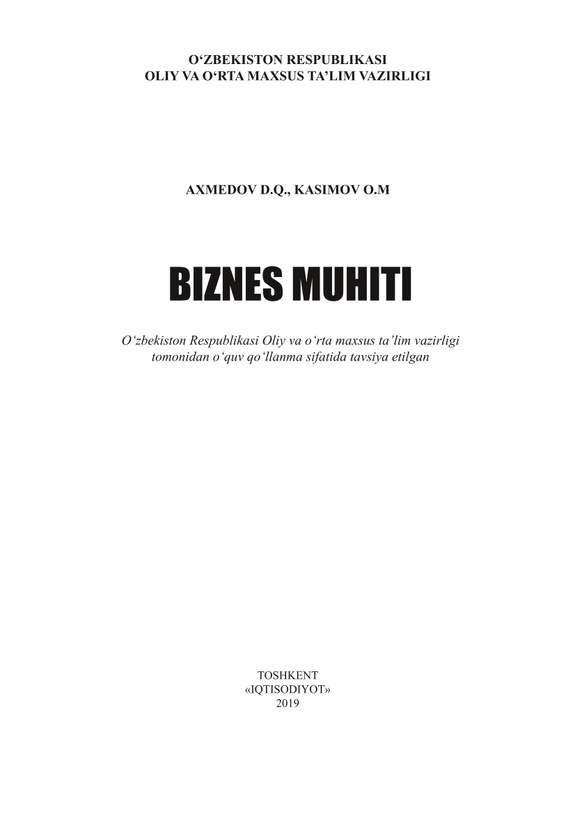 Biznes muhiti