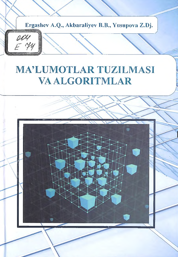 Ma'lumotlar tuzilmasi va algoritmlat