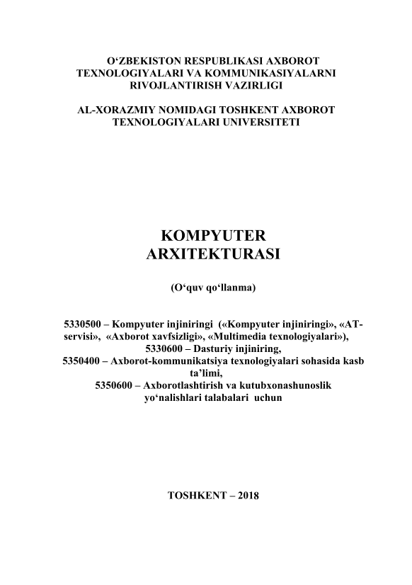 Kompyuter arxitekturasi