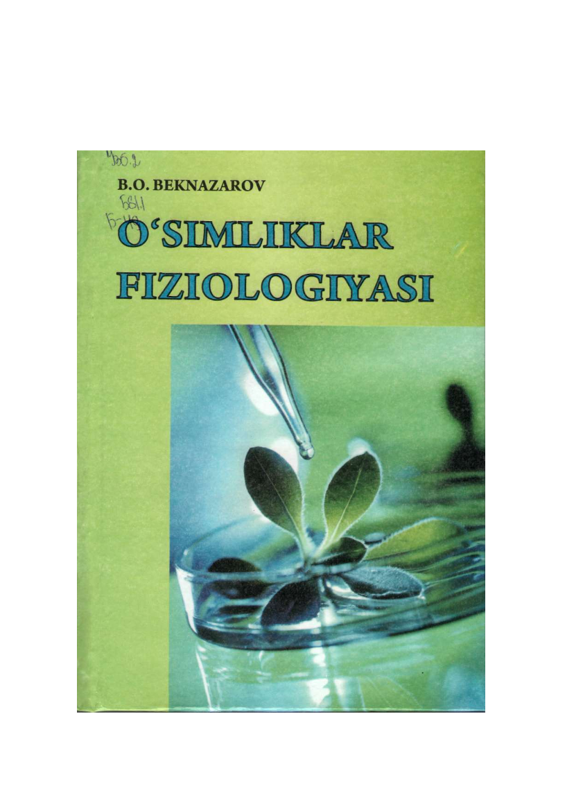 O'simliklar fiziologiyasi
