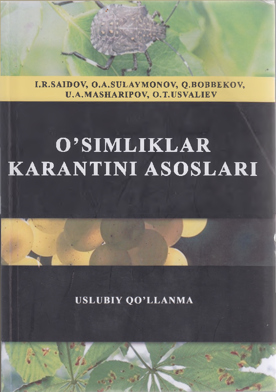O'simliklar karantini asoslari