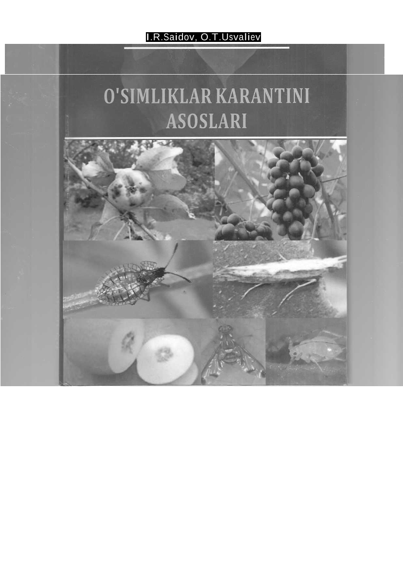 O'simliklar karantini asoslari
