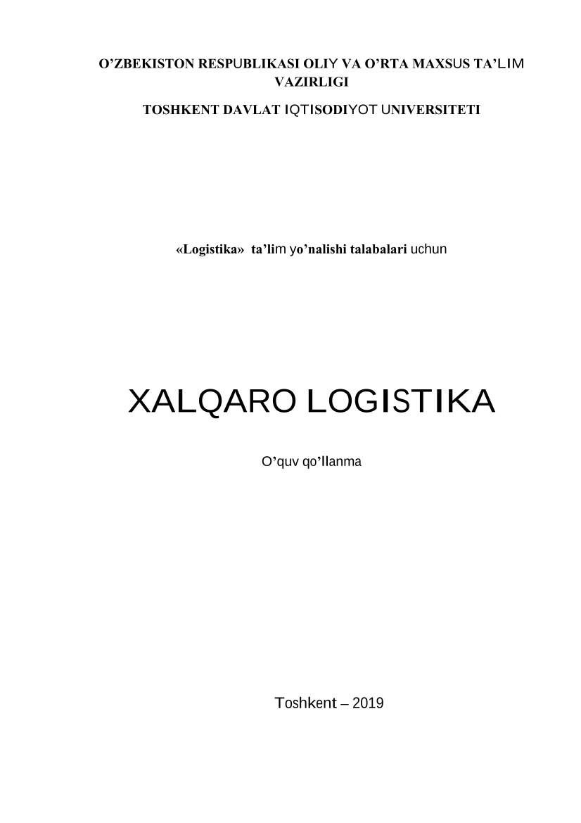 Xalqaro logistika