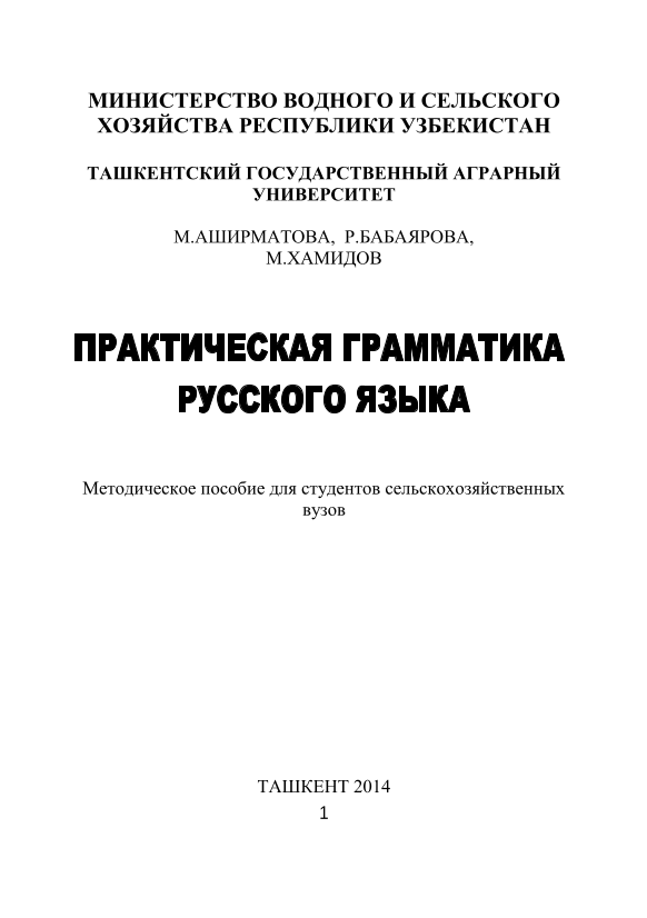 Практическая грамматика русского языка