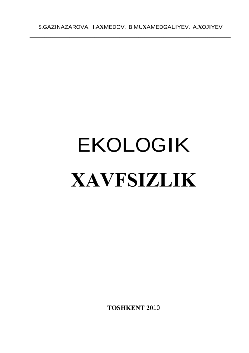 Ekologik xavfsizlik