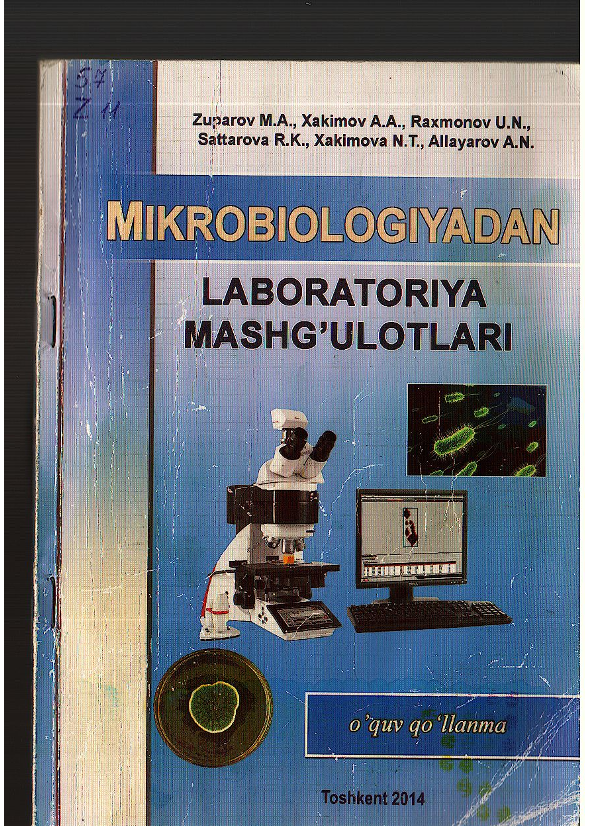 mikrobiologiyadan laboratoriya mashg'ulotlari
