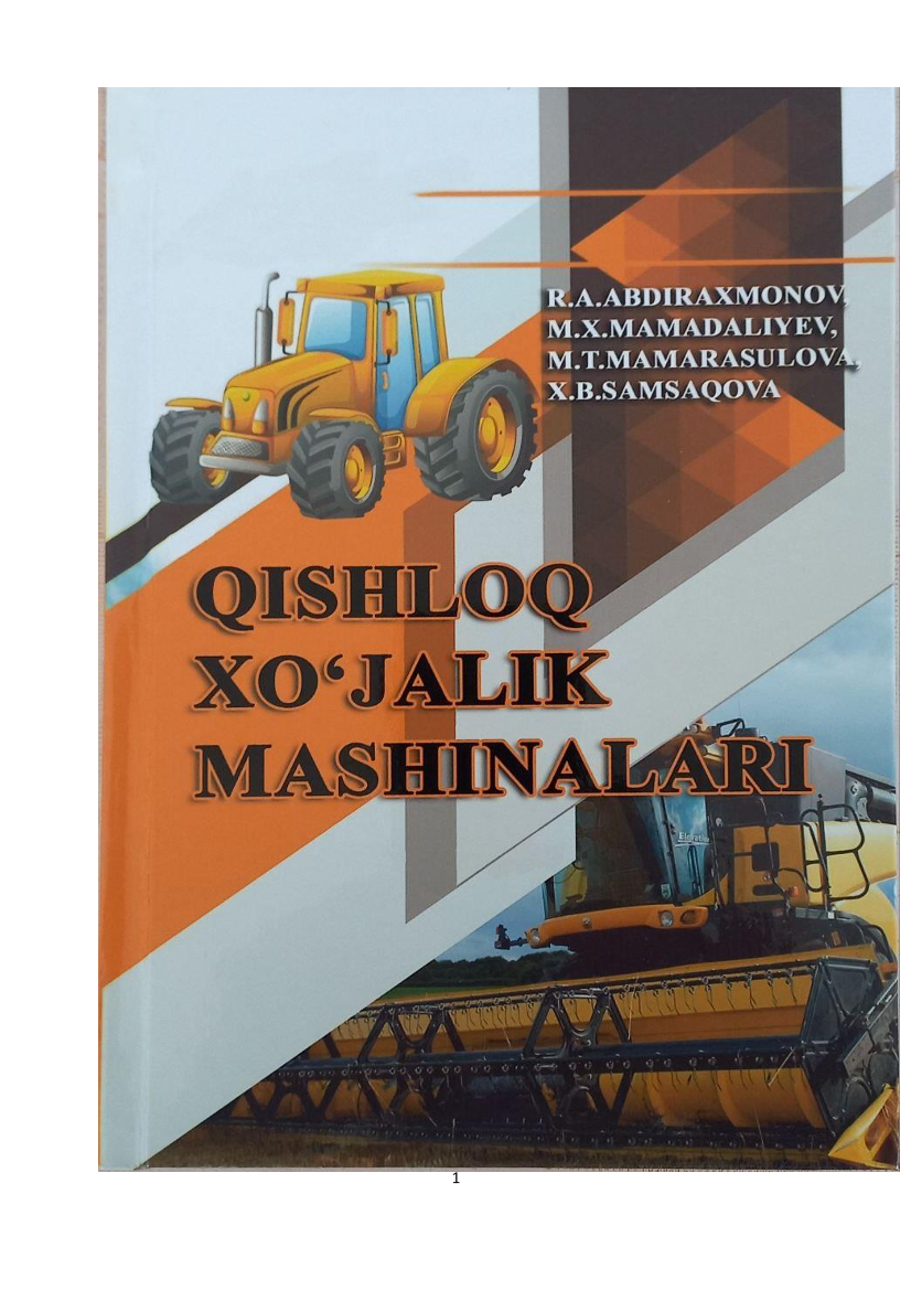 Qishloq xo'jalik mashinalari