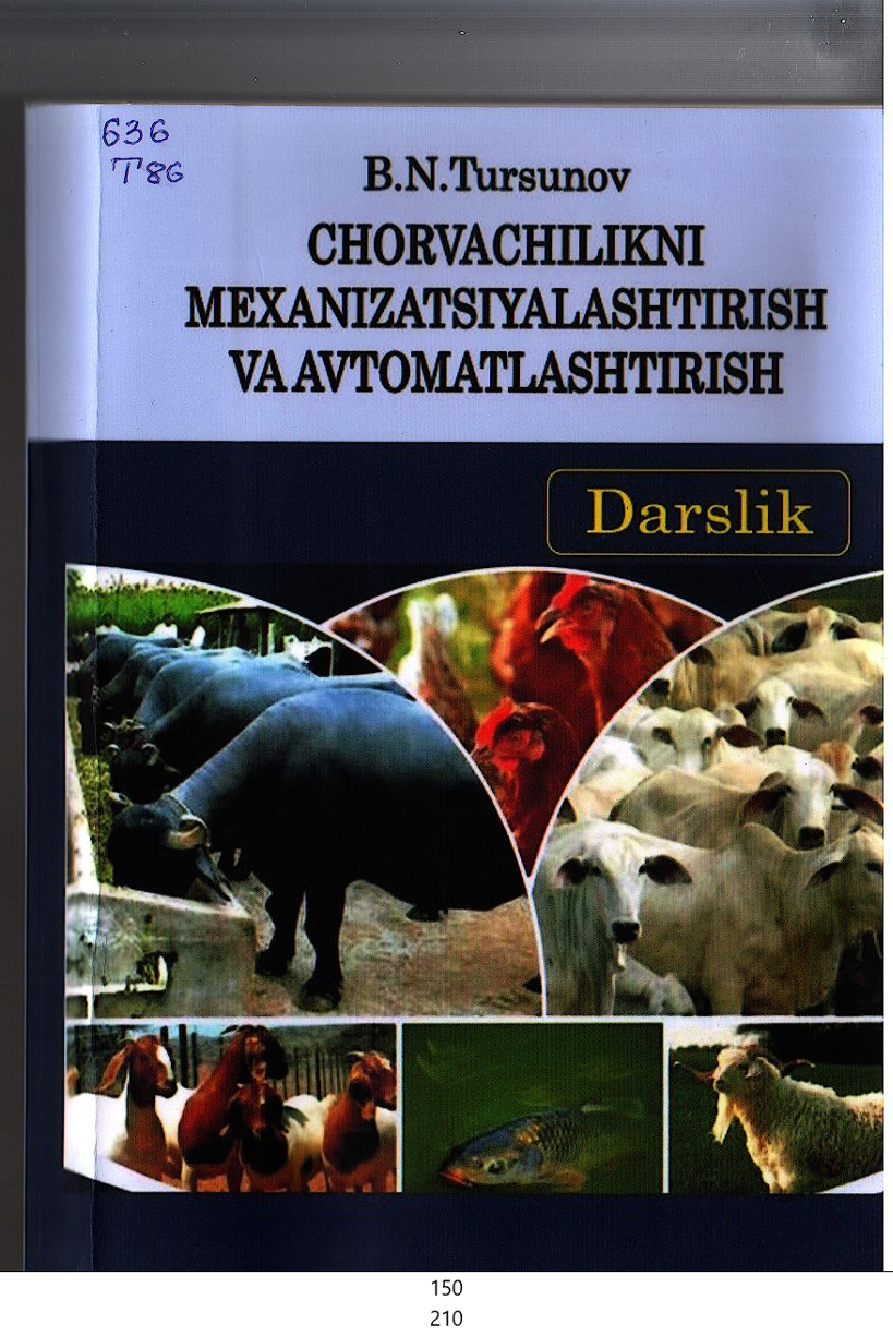 Chorvachilikni mexanizatsiyalashtirish va avtomatlashtirish